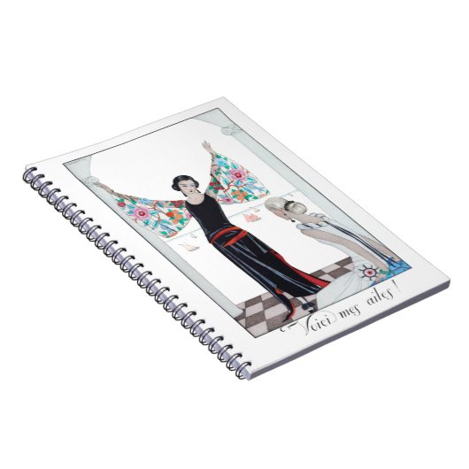 1923 "Schauen Sie sich meine Flügel an!" Mode Illu Notizblock (Rechte Seite)