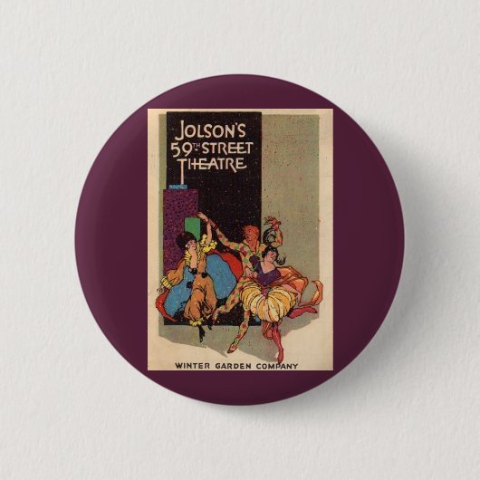 1923 Theaterkorrektur für Al Jolson Button (Vorderseite)
