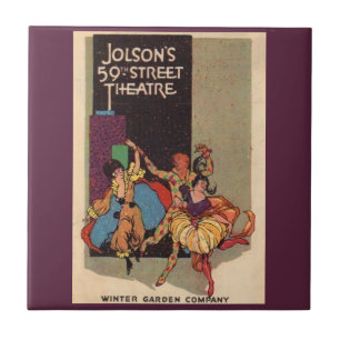 1923 Theaterkorrektur für Al Jolson Fliese