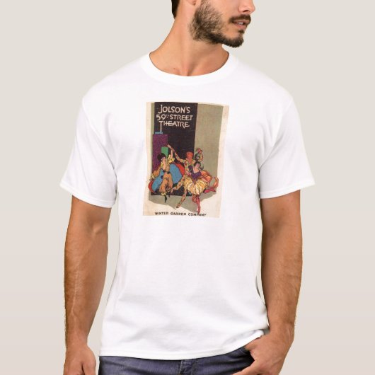 1923 Theaterkorrektur für Al Jolson T-Shirt (Vorderseite)