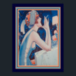 1923 Vie Parisienne Art Deco Print 12 x 16 Poster<br><div class="desc">Dies ist eine Reproduktion eines seltenen,  künstlerischen Dekos,  Lithographie,  der in La Vie Parisienne vorgestellt wird.</div>