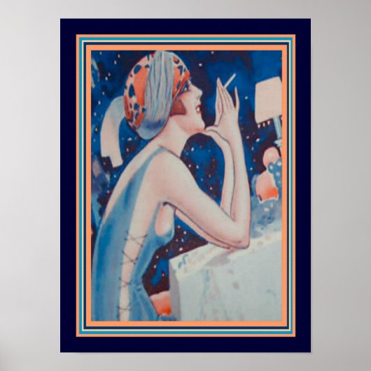 1923 Vie Parisienne Art Deco Print 12 x 16 Poster (Vorne)