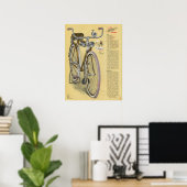 1923 Vintag Ranger Superbe Bicycle Ad Art Poster (Heimbüro)