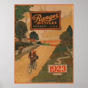 1923 Vintage Mead Ranger Fahrräder Werbeplakat Kun Poster