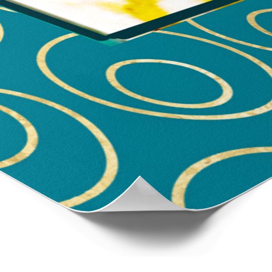 1924 Art-Déco-Dame Poster (Ecke)