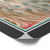 1924 Art-Déco "Girl with White Peacock" Poster (Ecke)