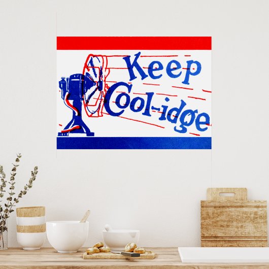 1924 Behalt Coolidge Poster (Küche)