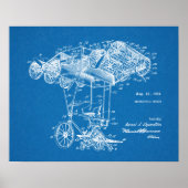 1924 Flying Bicycle Airplane Patent Art Zeichnend Poster (Vorne)