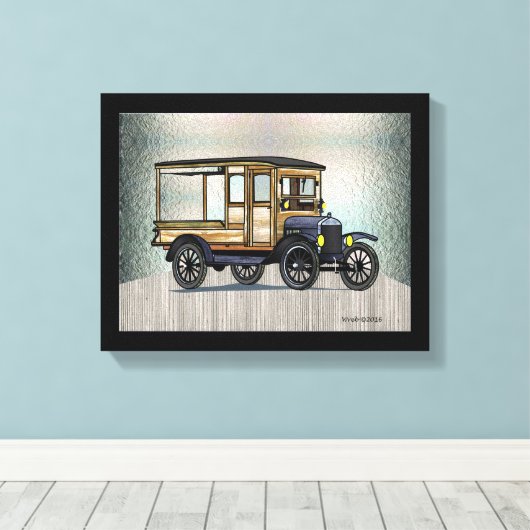 1924 IHC Huckster Leinwanddruck (Insitu (Holzboden))