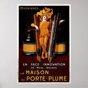 1924 Jean D'ylen - la Maison Du Porte-plume Poster