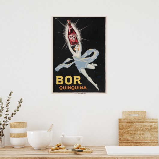 1924 🍾 Joseph-Charles Paris Bor Quinquina Wein Poster (Küche)
