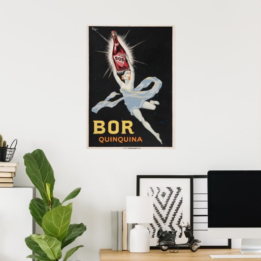 1924 🍾 Joseph-Charles Paris Bor Quinquina Wein Poster (Heimbüro)