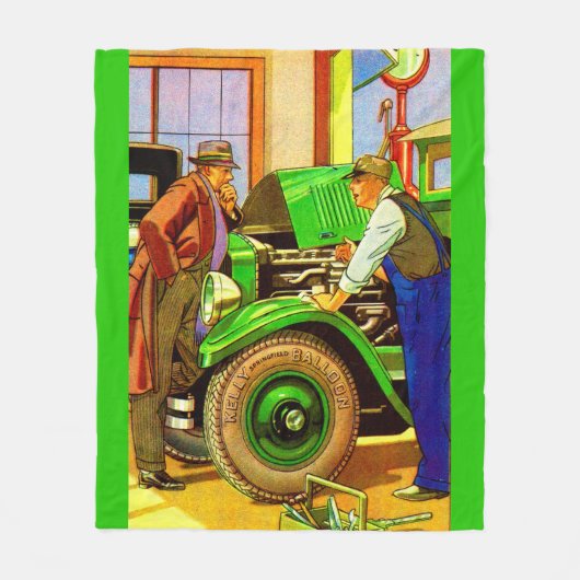 1924 Kelly Springfield Ballonreifen und Fleecedecke (Vorderseite)