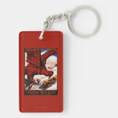 1924 olympisches Winter-Spiel-Plakat Schlüsselanhänger (Rückseite)