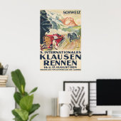 1924 Schweizer Autorennen Vintage Poster (Heimbüro)