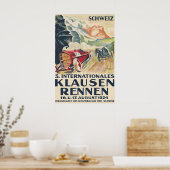 1924 Schweizer Autorennen Vintage Poster (Küche)