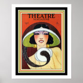 1924 Theater Magazine Art Deco Cover 16 x 20 Poster (Vorne)