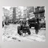 1924 Traktorschneepflug Poster (Vorne)