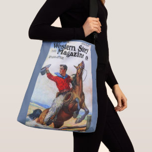 1924 Western Story Zeitschrift Titeldruck. Tragetaschen Mit Langen Trägern
