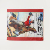 1924 Western Story Zeitschrift Titeldruck. Wandteppich (Vorderseite (Horizontal))