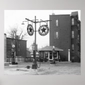 1925 alte Tankstelle Poster (Vorne)