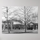 1925 alte Tankstelle Poster (Vorne)