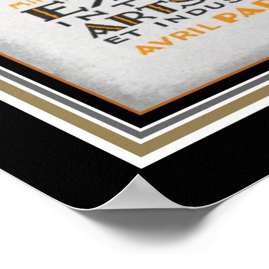 1925 Art Deco Paris Exposition Poster (Ecke)