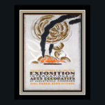 1925 Art Deco Paris Exposition Poster<br><div class="desc">1925 Werbung für die Paris Art Déco Exposition- 16x20 hier gezeigt,  aber auch in anderen Größen,  sowie Leinwand.</div>