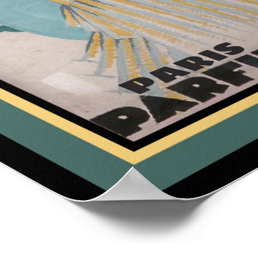 1925 Art Deco Paris Parfüm Poster (Ecke)