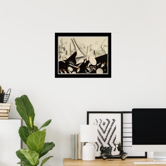 1925 Art Déco Poster (Heimbüro)