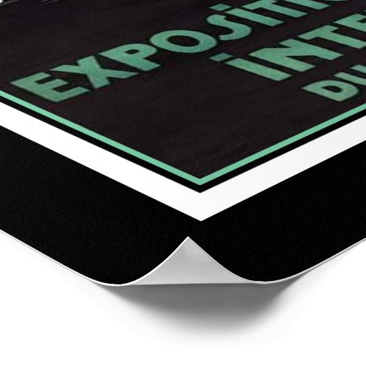 1925 Ausstellung in Paris Poster (Ecke)