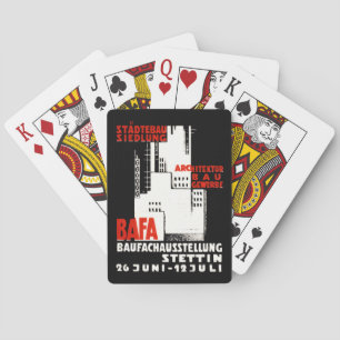 1925 Ausstellungspaket für das Baugewerbe Spielkarten