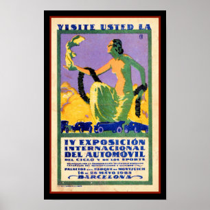 1925 AUTOMOBIL-AUSSTELLUNG VINTAGE POSTER
