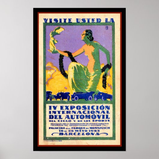1925 AUTOMOTIVE EXPOSITION VINTAGE POSTER (Vorne)