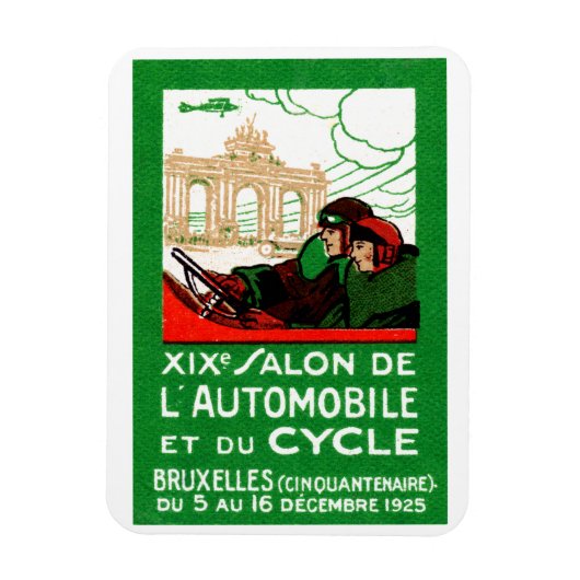 1925 Brüssel Automotive Exposition Magnet (Vertikal)