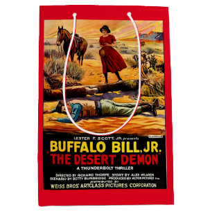 1925 Buffalo Bill, Jr. - Wüstendemon-Filmplakat Mittlere Geschenktüte