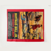 1925 Buffalo Bill, Jr. - Wüstendemon-Filmplakat Wandteppich (Vorderseite (Horizontal))