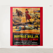 1925 Buffalo Bill, Jr. - Wüstendemon-Filmplakat Wandteppich (Vorderseite)