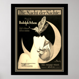 1925 Deko "Die Nacht der Nachte" Poster