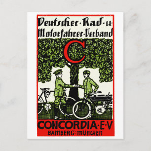 1925 Deutscher Fahrrad- und Motorradclub Postkarte