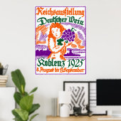 1925 Deutsches Weinfestival Poster (Heimbüro)