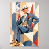 1925 Eleganter Mann Poster (Vorne)