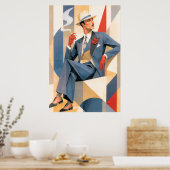 1925 Eleganter Mann Poster (Küche)