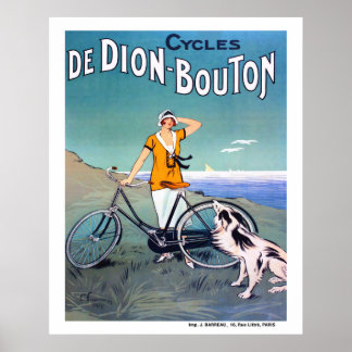 1925 französische Fahrradwerbung Poster