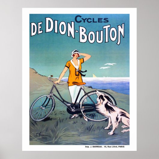 1925 französische Fahrradwerbung Poster (Vorne)