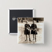 1925 Freundin-Eis-Skaten Button (Vorne & Hinten)