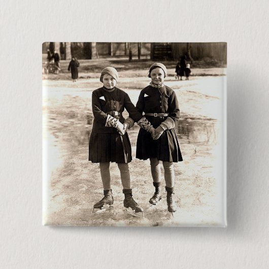 1925 Freundin-Eis-Skaten Button (Vorderseite)