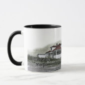 1925 Frühwintersturm Harsens Island Michigan Tasse (Links)