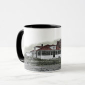 1925 Frühwintersturm Harsens Island Michigan Tasse (Vorderseite Links)
