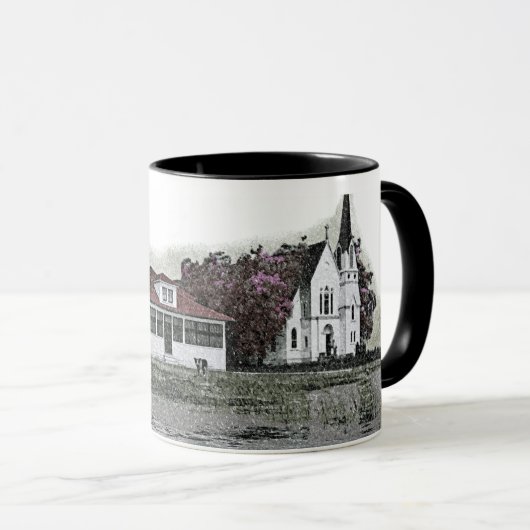 1925 Frühwintersturm Harsens Island Michigan Tasse (VorderseiteRechts)